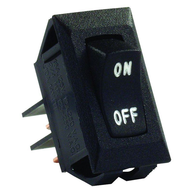 LABELED 12V ON/OFF SWITCH, BLACK