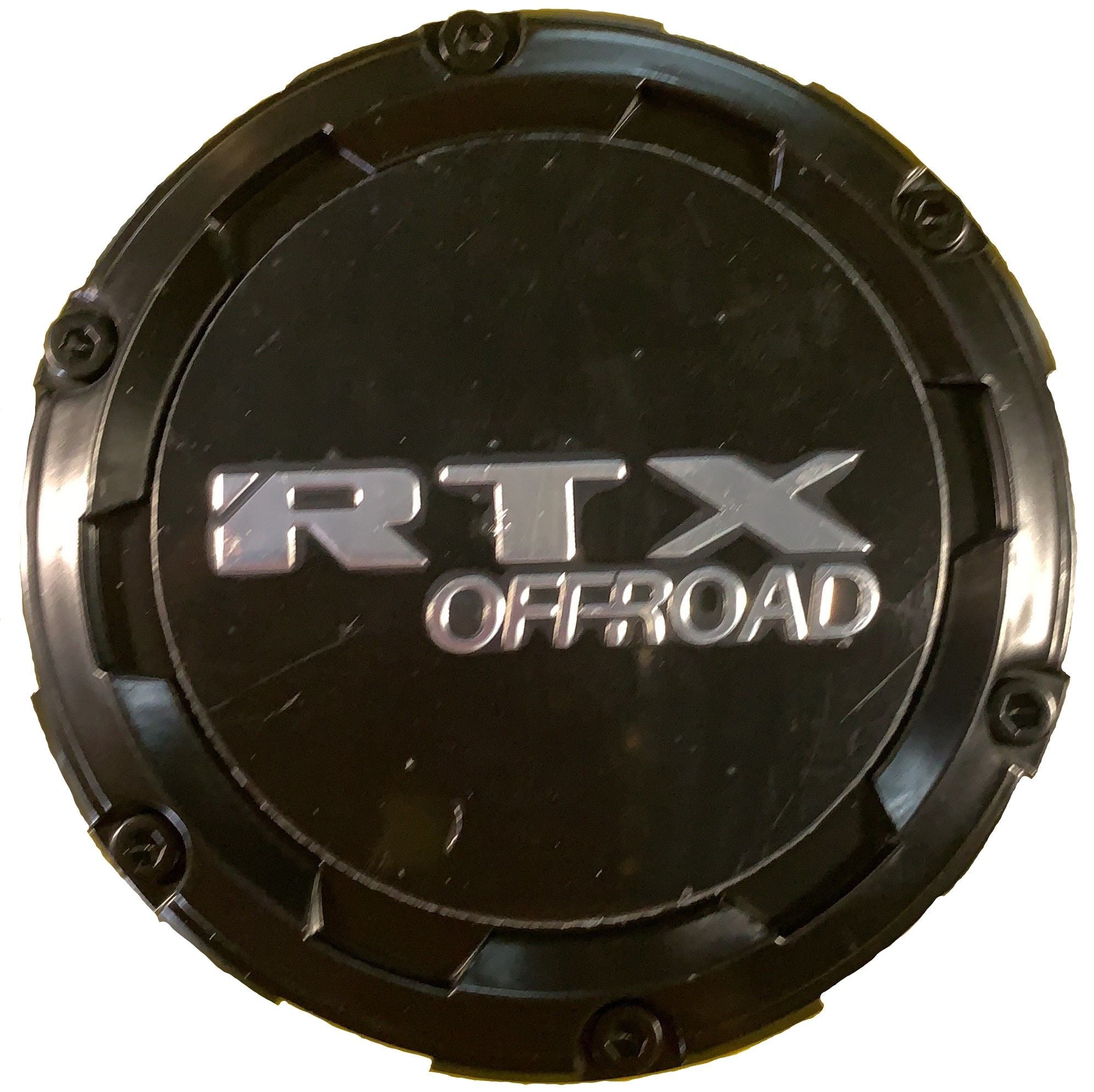 RTX 2835K93AB1M5 - Satin Black Center Cap RTX Offroad Chrome with Black Background
