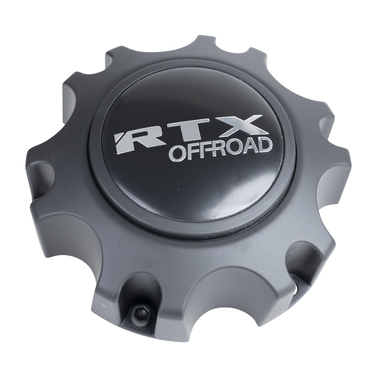 3319L135BB1M - Center Cap Semi Gloss Black w/RTXOffroad Chr.Black BackGround M5xL15