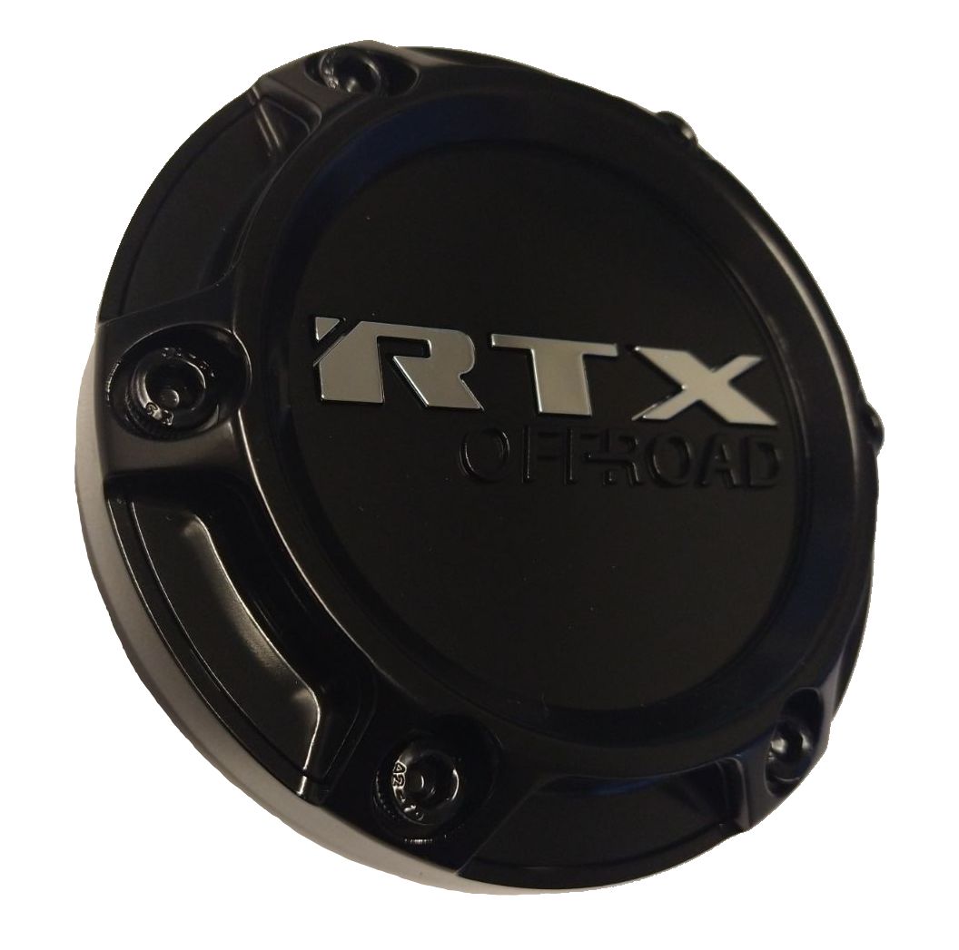 9056K100B1 - Center Cap Gloss Black with RTX Chrome & Embossed Black Offroad