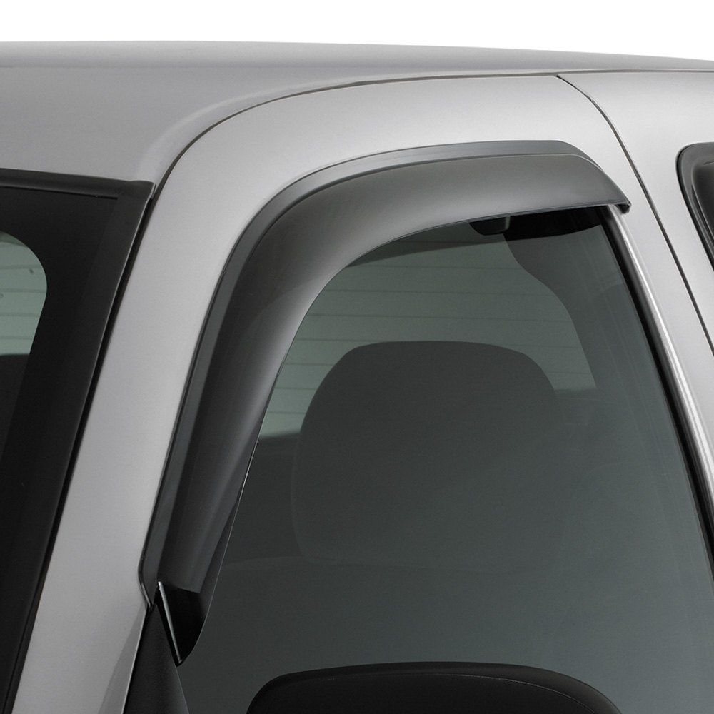 AVS® • 684515 • Tape-On Ventvisor Chrome • Rain Deflectors • Chevy Silverado /Sierra 07-14