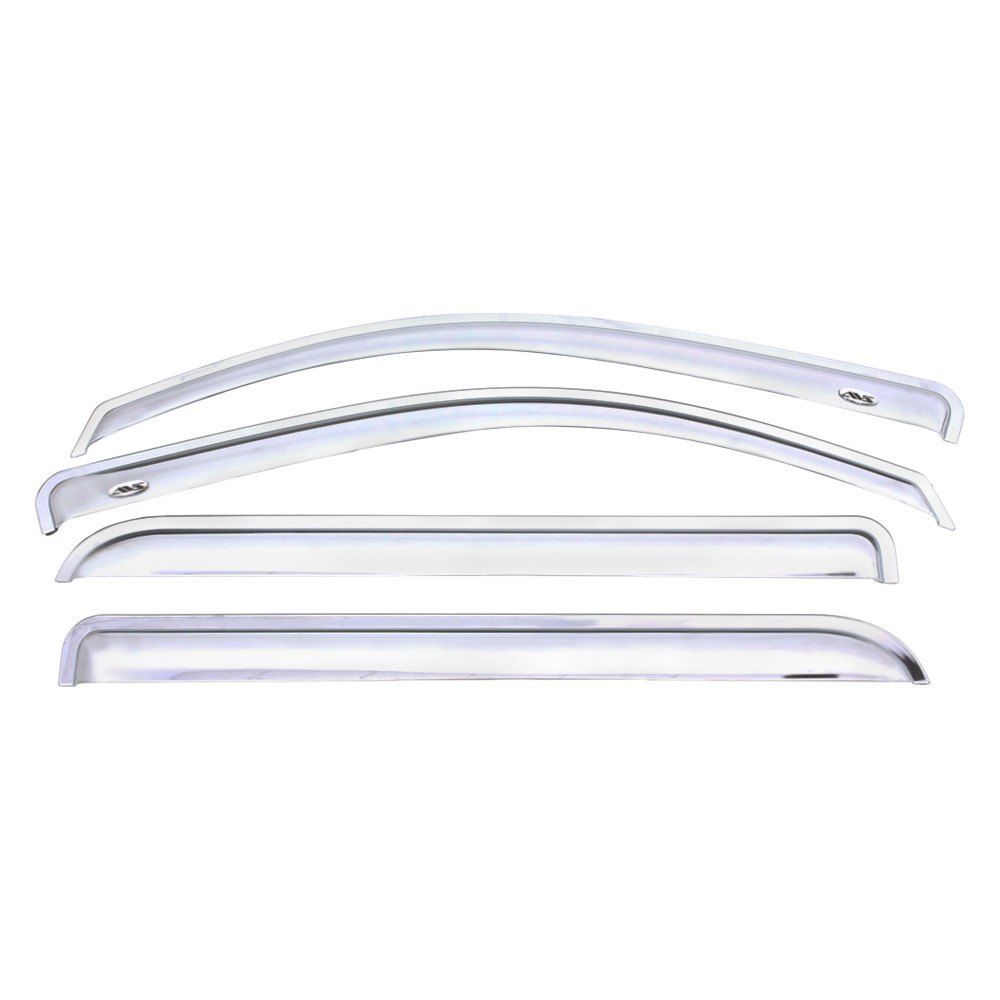 AVS® • 684141 • Tape-On Ventvisor Chrome • Rain Deflectors • Ford Edge 07-14