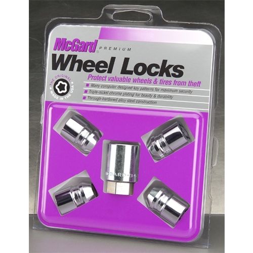 McGard 24152 - (4) Chrome Cone Seat Wheel Locks 12X1.25 32mm Hex 19mm