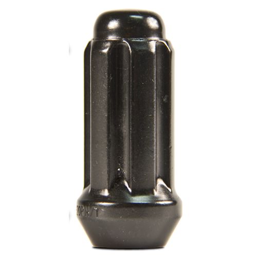 RTX TN0309B-60 - (60) Black 6 Spline Cone Seat Duplex Nuts 14x2.0 49mm 21/22mm Hex