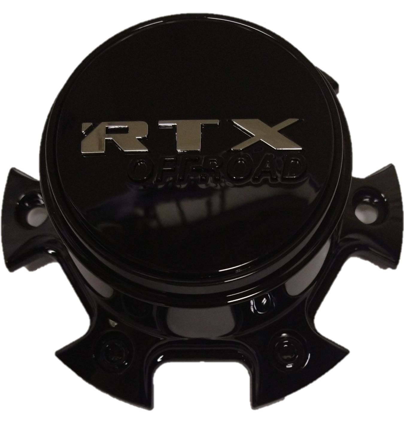 RTX BC039SBOR - Center Cap Satin Black & RTX Chrome with Offroad Embossed Black
