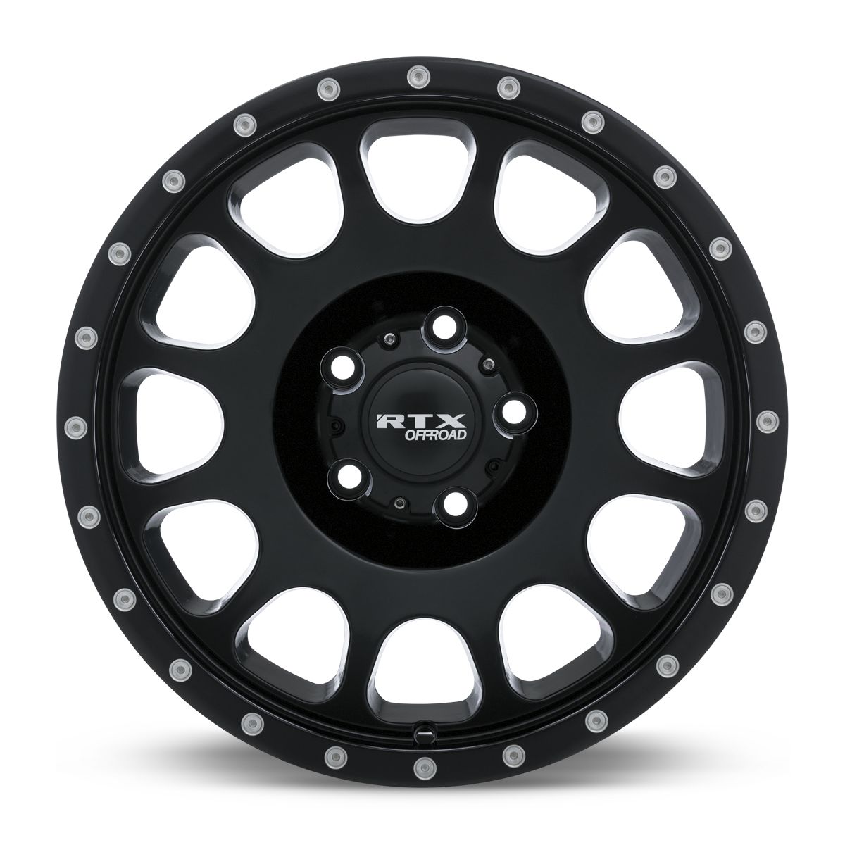 Baja • Satin Black with Milled Rivets • 17x9 6x139.7 ET0 CB106.1