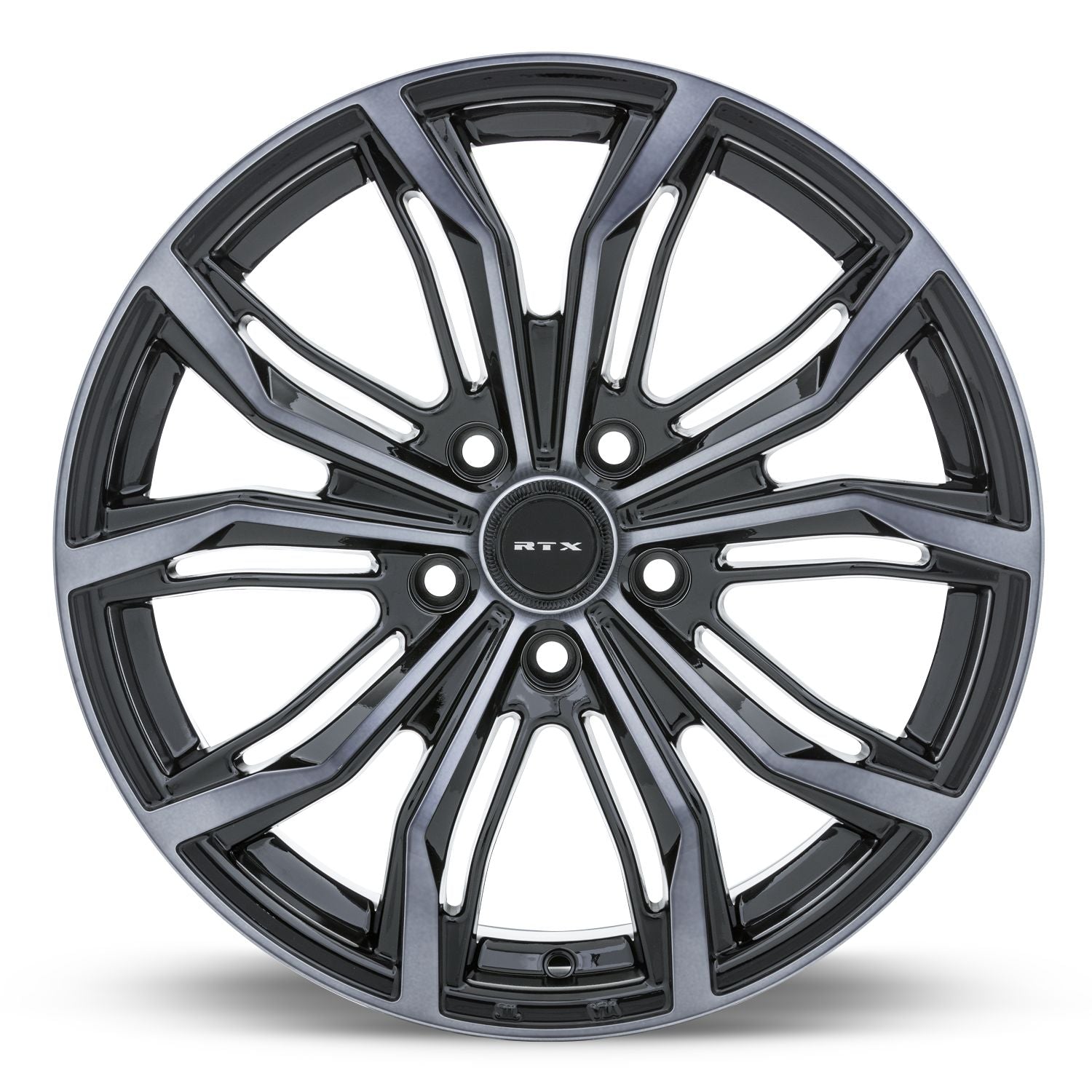 Black Widow • Black Machined Grey • 18x8 5x108 ET40 CB63.4