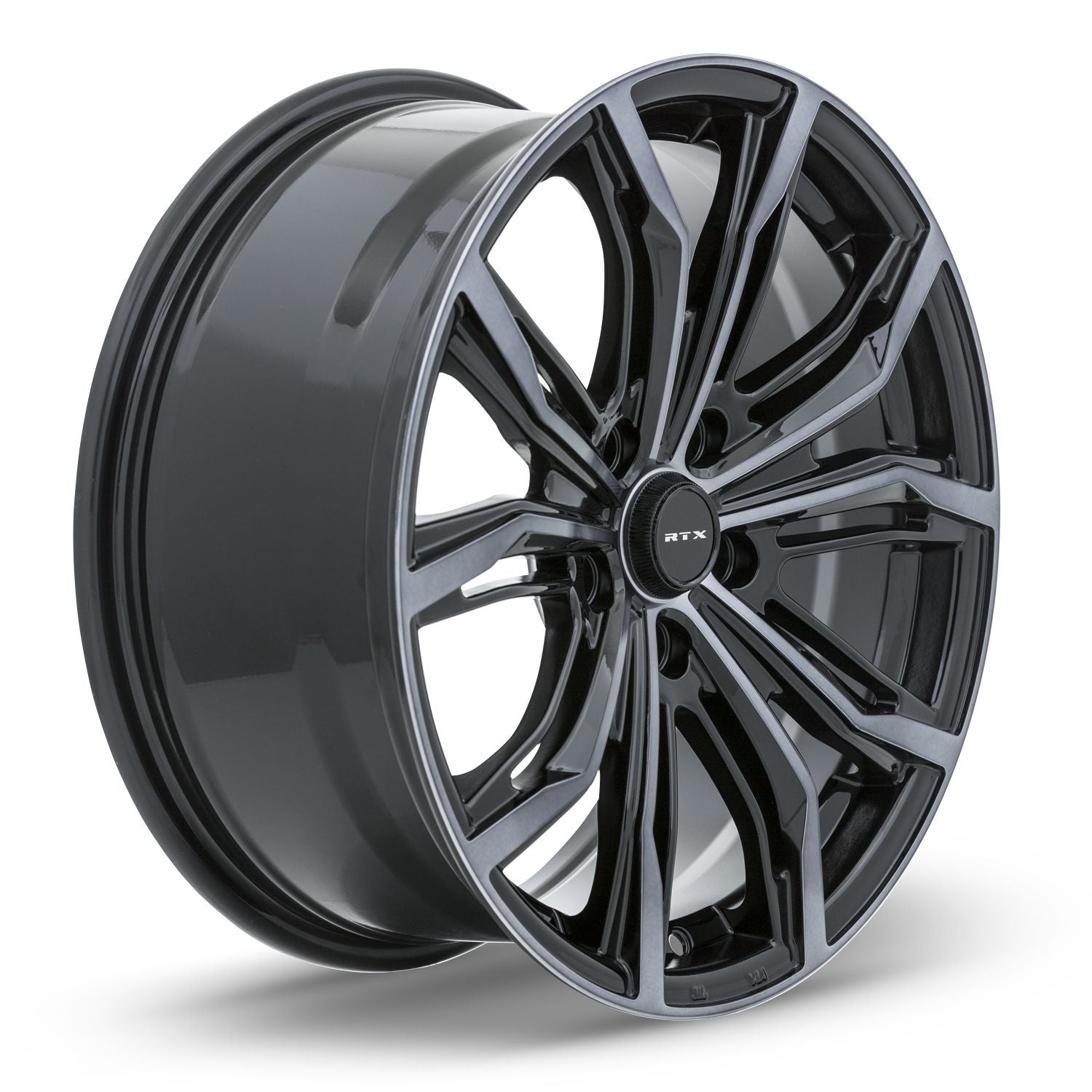 Black Widow • Black Machined Grey • 20x9 5x108 ET38 CB63.4