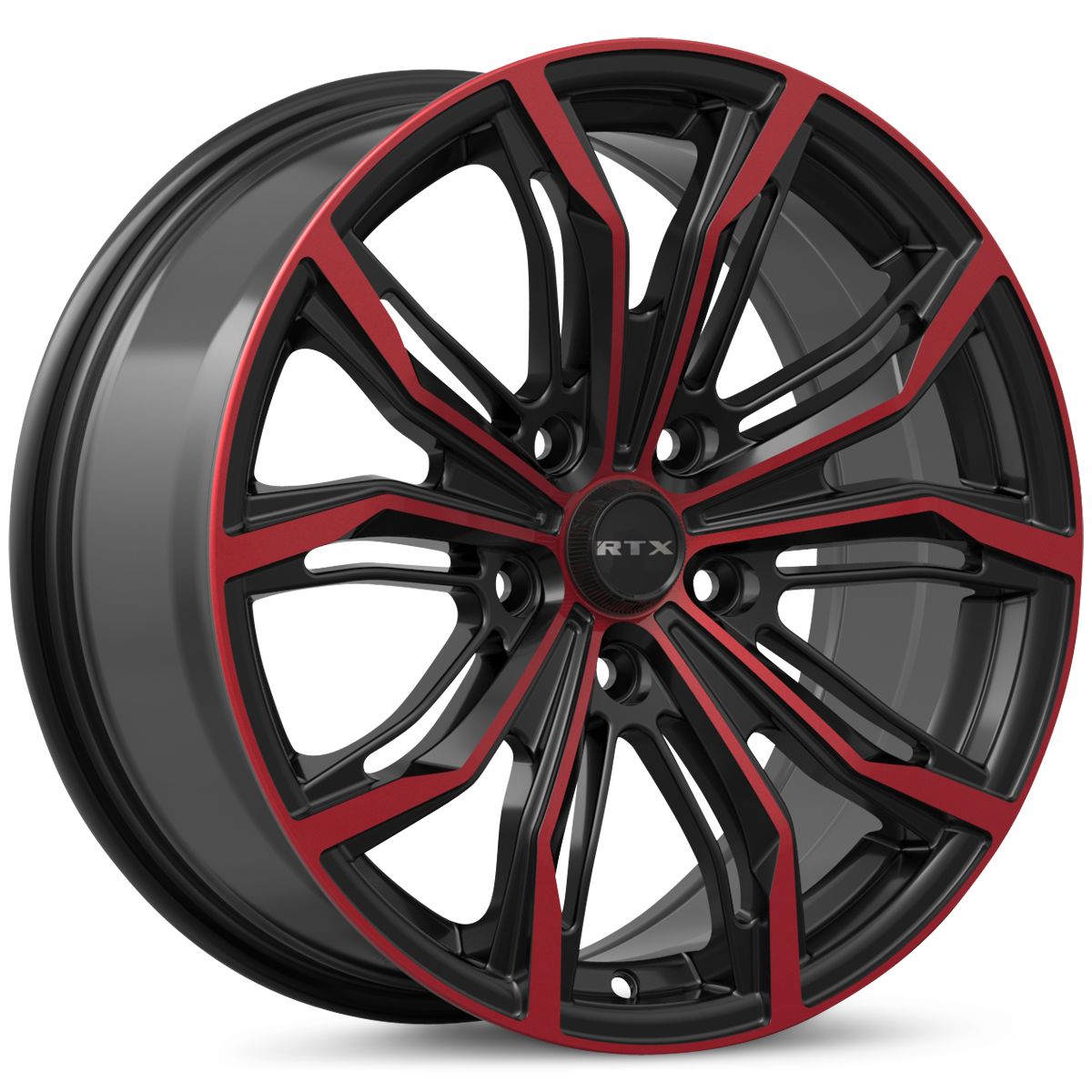RTX® (RTX) • 083554 • Black Widow • Black Machined Red • 17x7.5 5x114.3 ET42 CB73.1