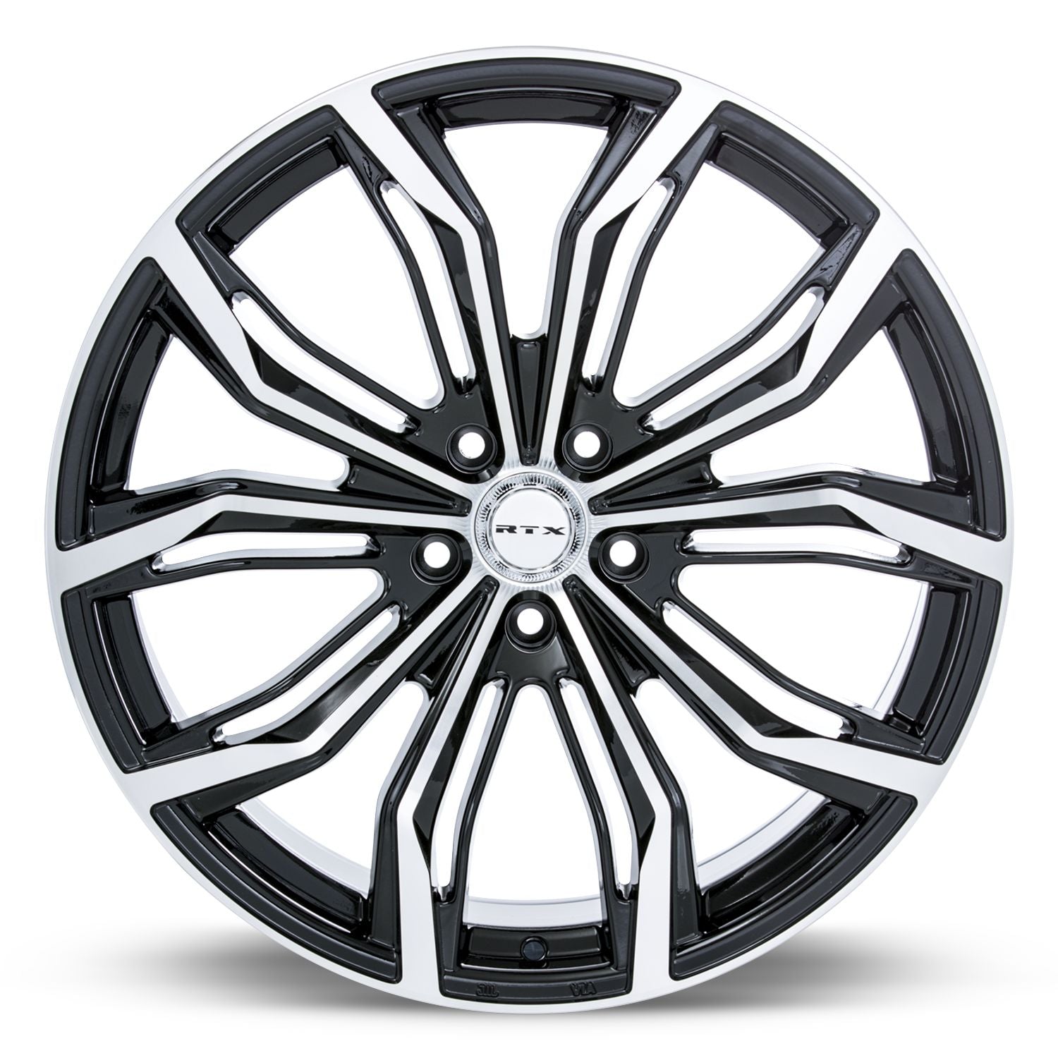 Black Widow • Black Machined • 17x7.5 5x108 ET40 CB63.4