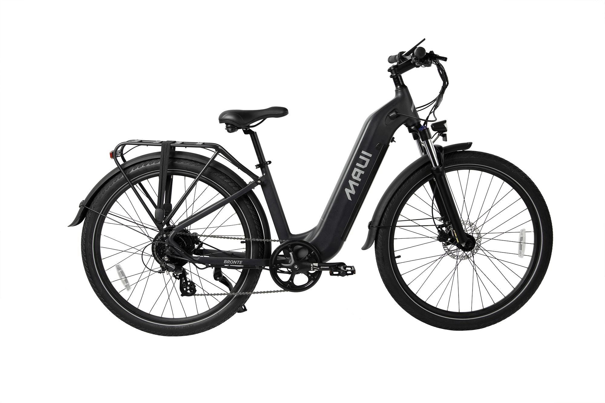 Electric city bike step-thru 500w black