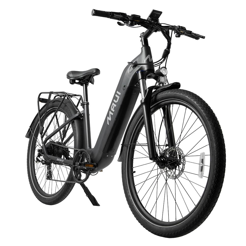 Electric city bike step-thru 500w black