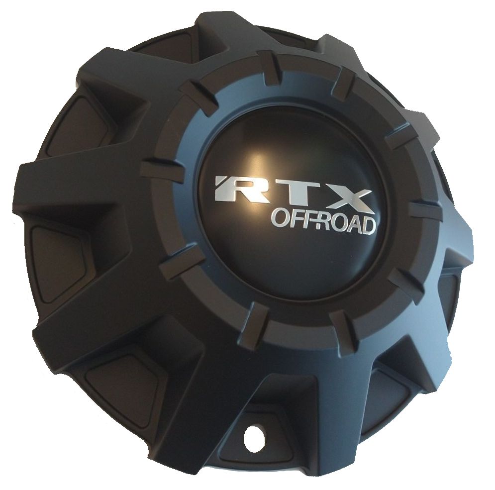 CAP9314L188 - CENTER CAP MATTE BLACK RTX Offroad chrome DUNE