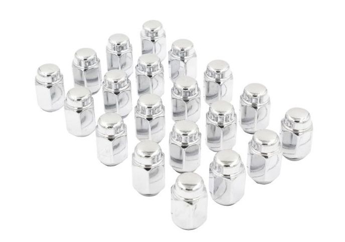 Ceco CD1204-20 - (20) Chrome Acorn Cone Seat Nut 1/2 35mm 21mm Hex