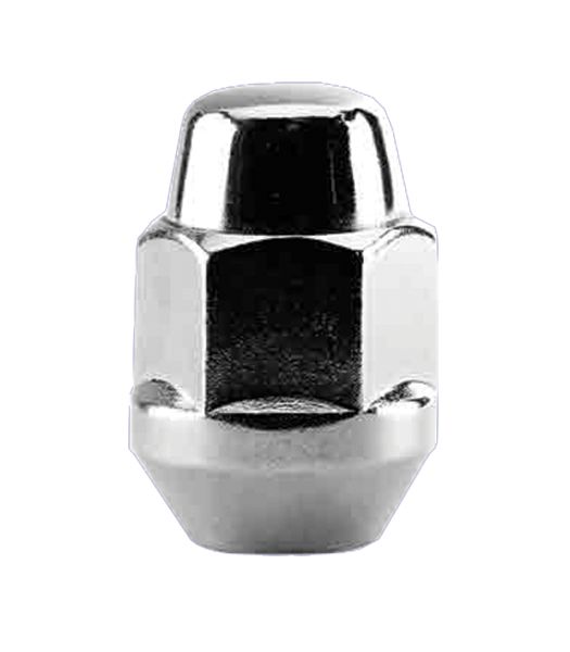 Ceco CD1712S - (1) Chrome Bulge Acorn 2-PC Cone Seat Nut 12X1.75 35mm 19mm Hex