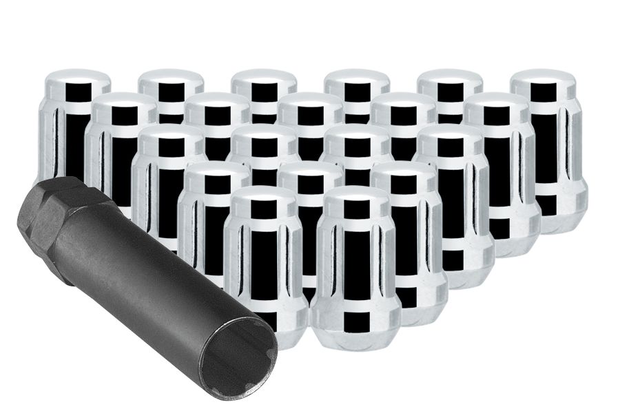 Ceco CD3802-20 - (20) Chrome 6 Spline Nut 7/16" 35mm HEIGHT