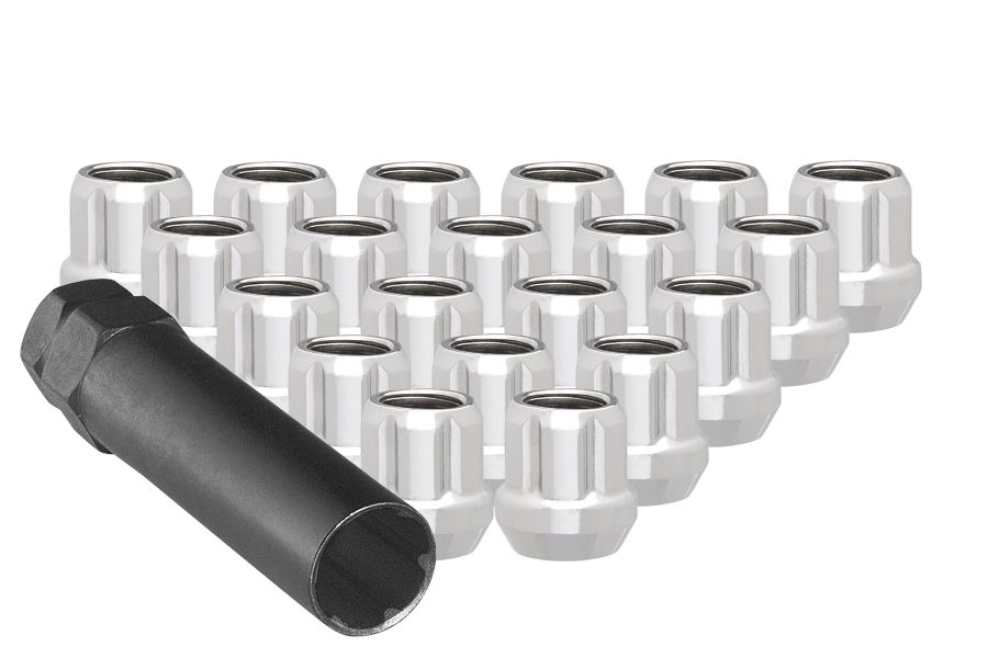 Ceco CD3804-20OE - (20) Chrome Open End 6 Spline Nuts 1/2" 21mm 19/21mm Hex