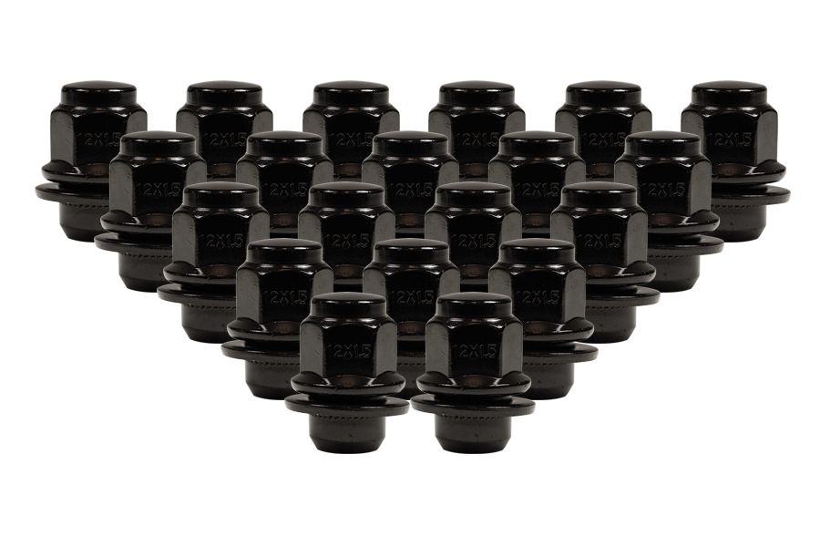 Ceco CD5307BK-20 - (20) BLACK OEM TOYOTA SHANK NUTS 12X1.5 37mm H 21mm HEX