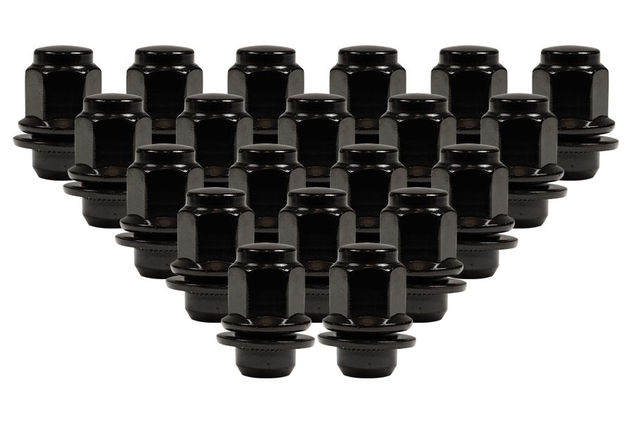 Ceco CD5309DLBK-20 - (20) Black Toyota OEM Style Shank Lug Nuts 14X1.5 46mm H 22mm HEX