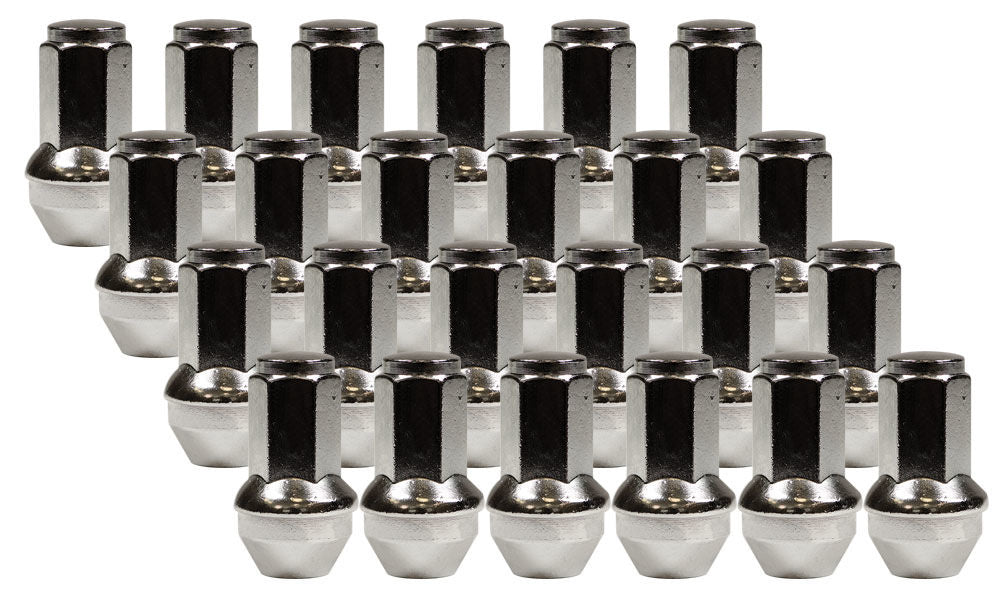 Ceco CD7209-24 - (24) CHROME OEM BULGE ACORN FORD 14X1.5 54mm HEIGHT 21mm HEX