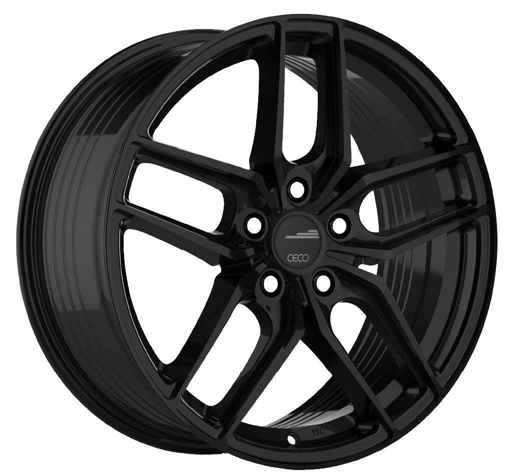 Ceco® • 178615 • C01 • Gloss Black • 18x8 5x114.3 ET40 CB73.1
