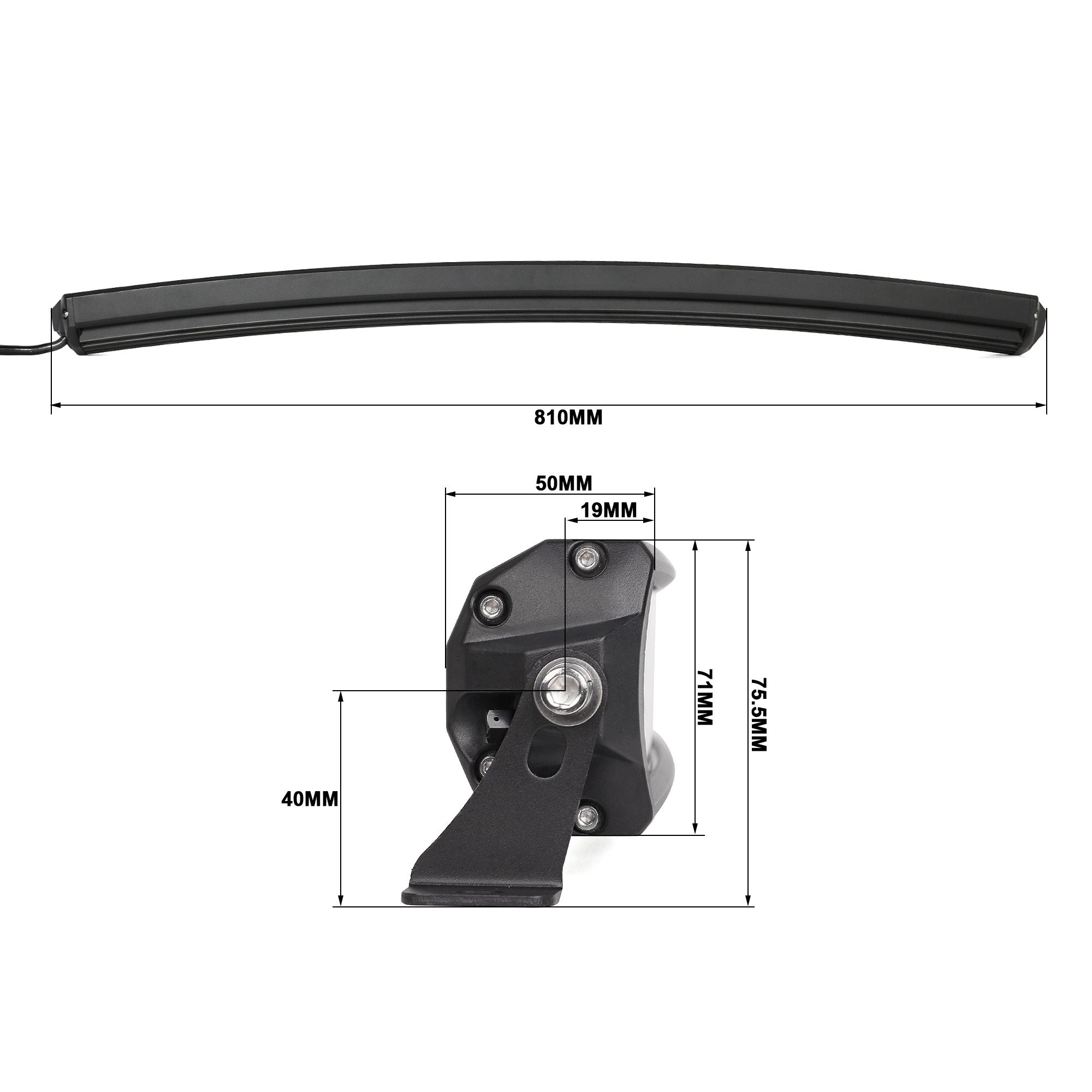 CLD CLDBAR30DC - 30" Curved Dual Row Spot/Flood Combo Beam LED Light Bar - 11990 Lumens