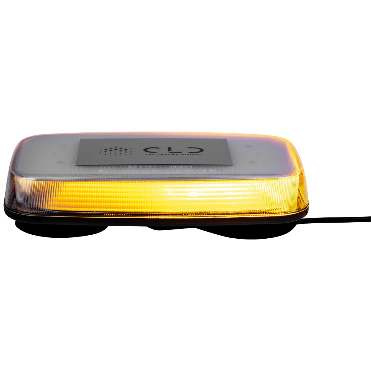 CLD CLDEM12 - 12" Emergency Amber LED Strobe Light with 26 Flash Patterns - 2000 Lumens