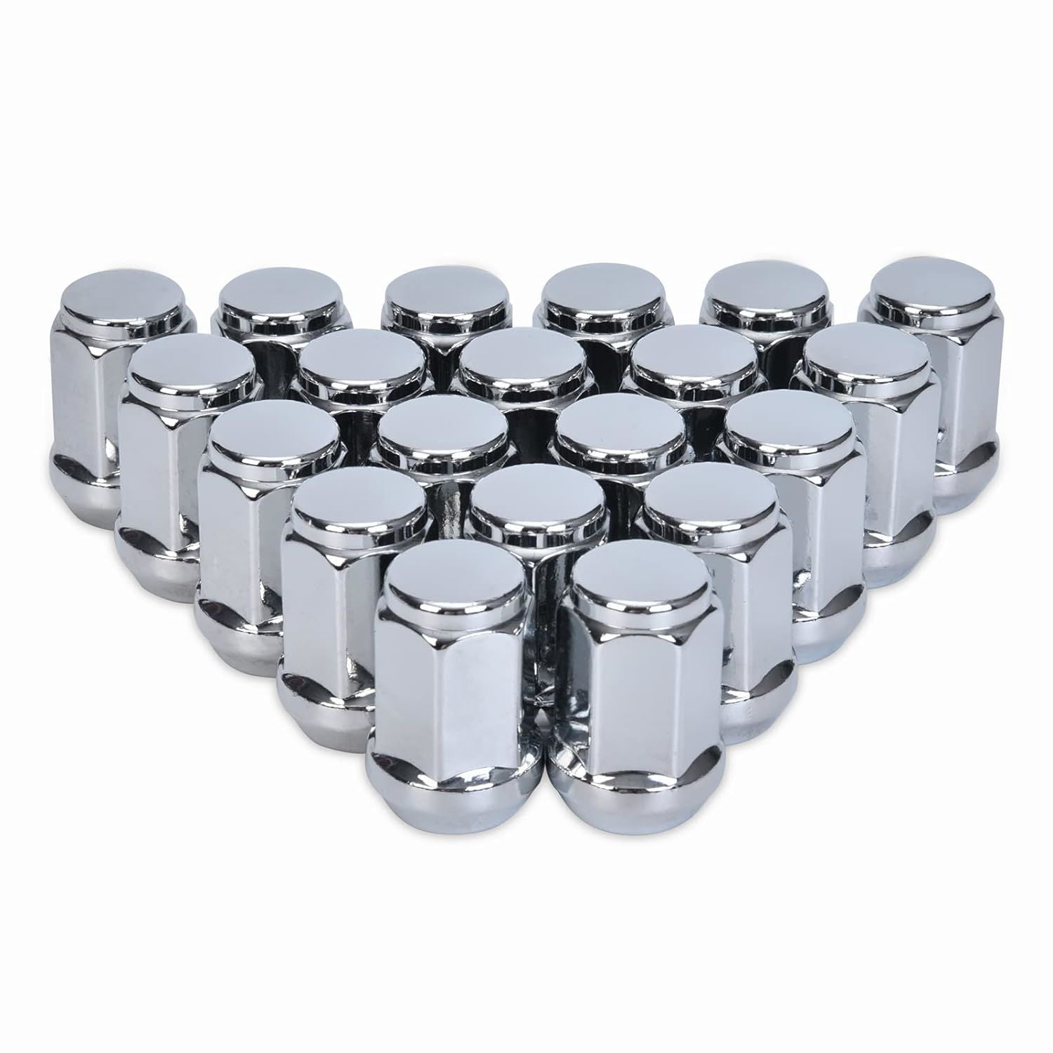 Ceco CD1909S-20 - (20) Chrome Bulge Acorn Lug Nuts 14x1.50 35mm 19mm Hex