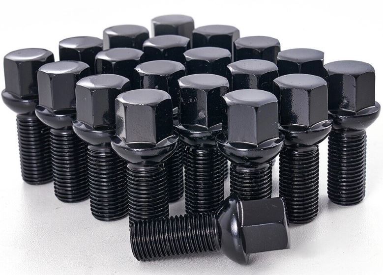 Ceco CD1808BK-20 - (20) Black Radius Bolts 12x1.5 28mm 17mm Hex