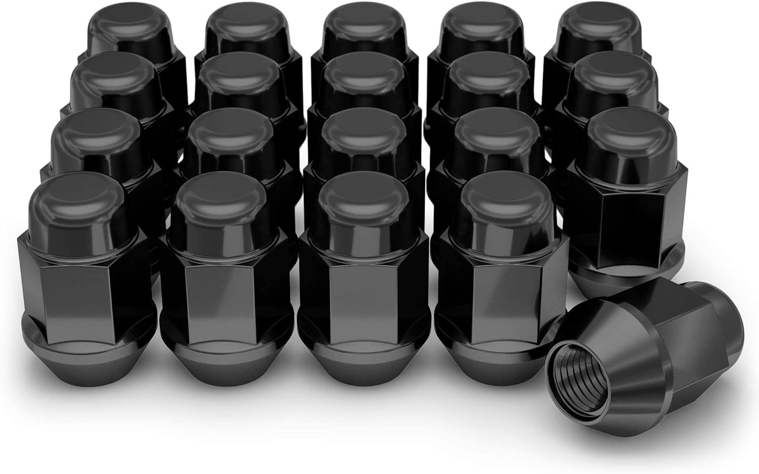 Ceco® • CD1707BK-24 • Lug Nut Kits • Lug Nuts & Key • 24 Nuts • Black • Conical • 12M X 1.5