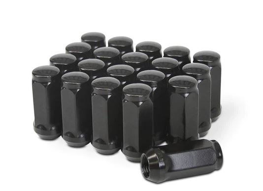 Ceco CD1909MLBK-24 - (24) Black Zinc Bulge Cone Seat XL Lug Nuts 14x1.5 48mm 21mm Hex