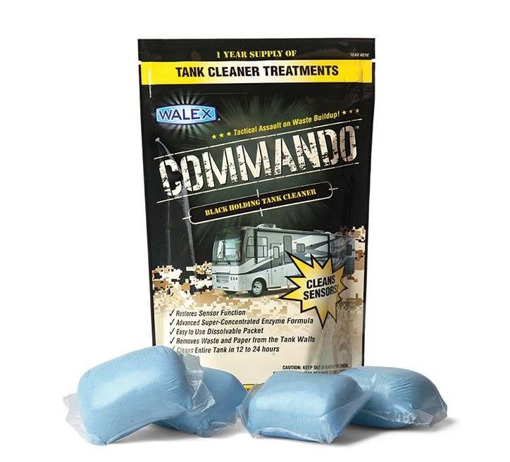 Walex CMDOBGCA - Commando® RV Black Holding Tank Treatment - 4 per pack