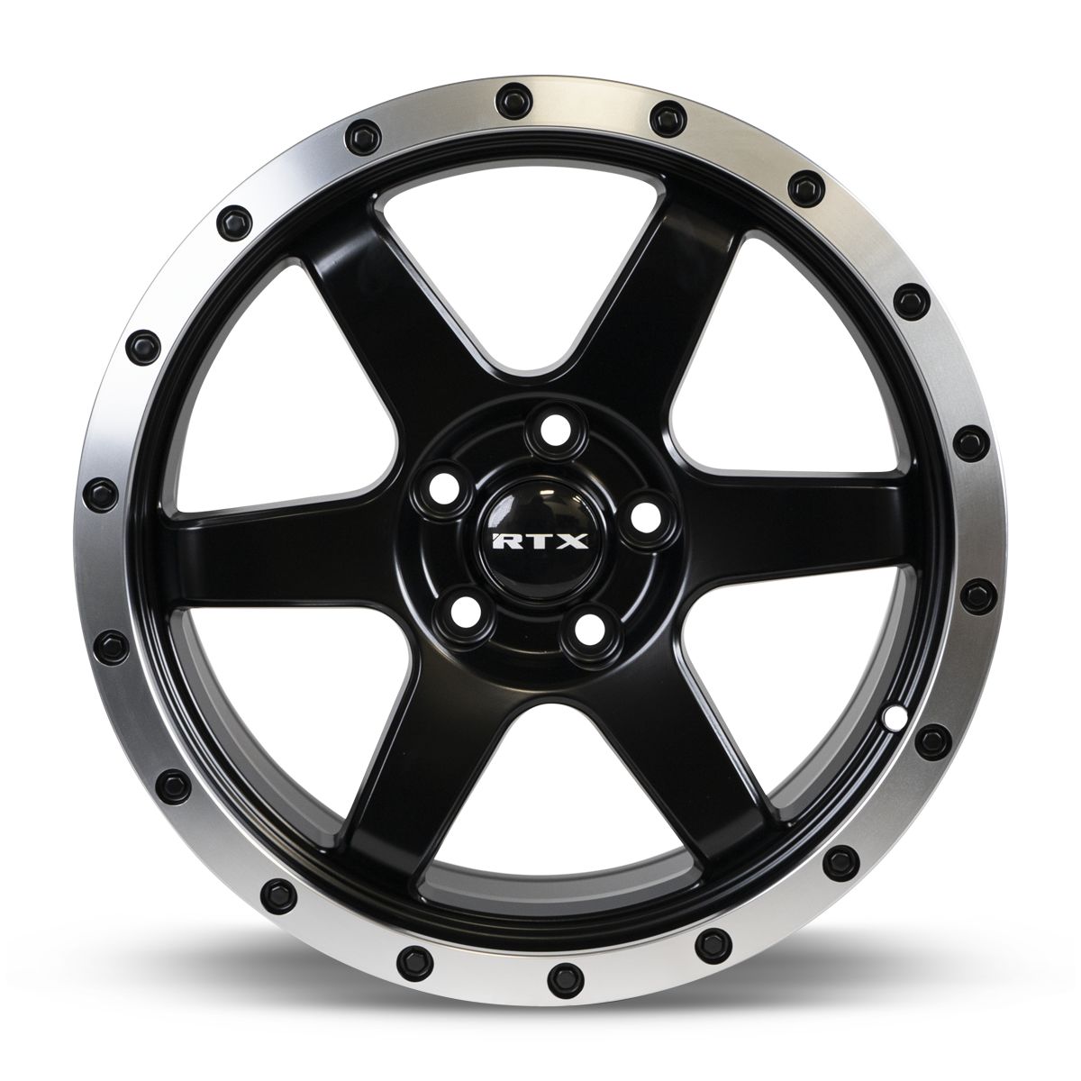 Dakar • Satin Black Machined Edge Lip • 17x8 5x114.3 ET35 CB73.1