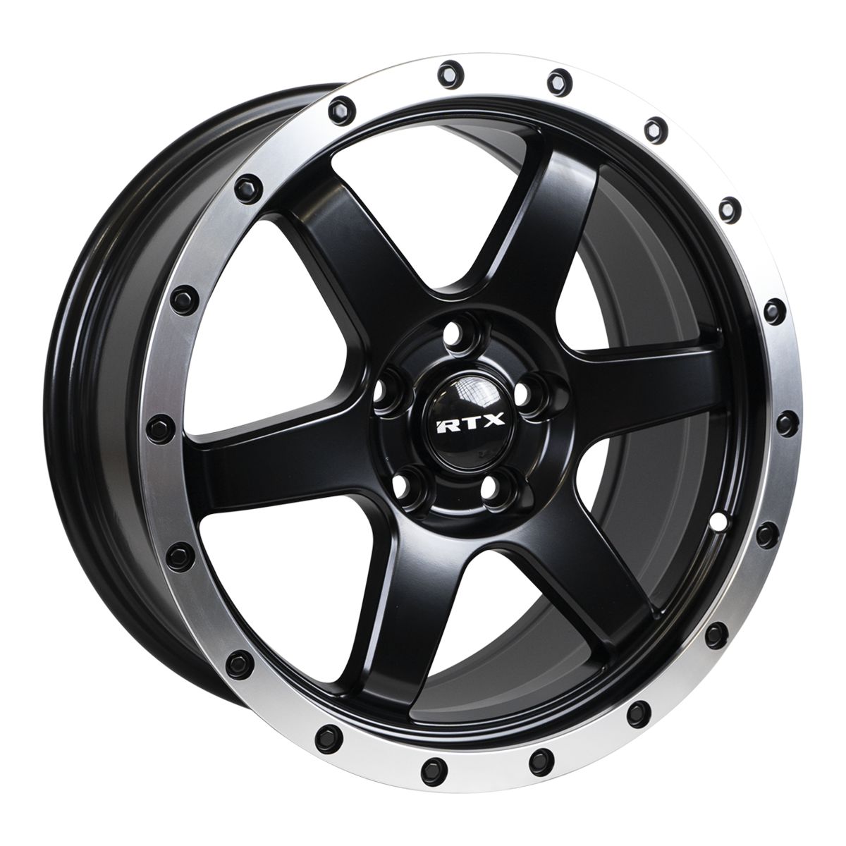 Dakar • Satin Black Machined Edge Lip • 17x8 5x114.3 ET35 CB73.1