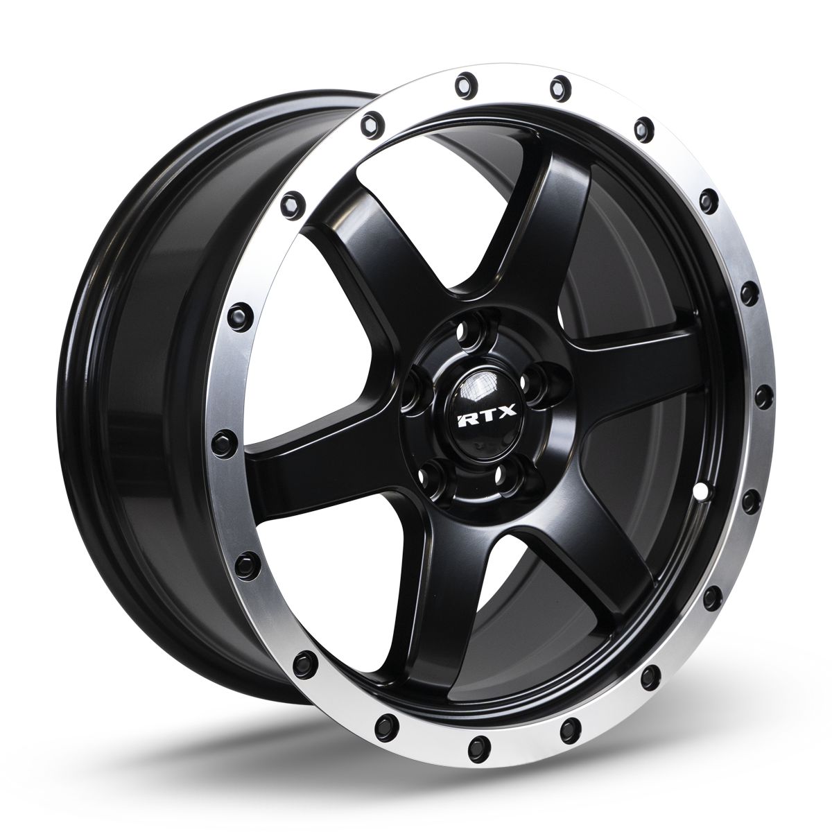 Dakar • Satin Black Machined Edge Lip • 17x8 5x114.3 ET35 CB73.1