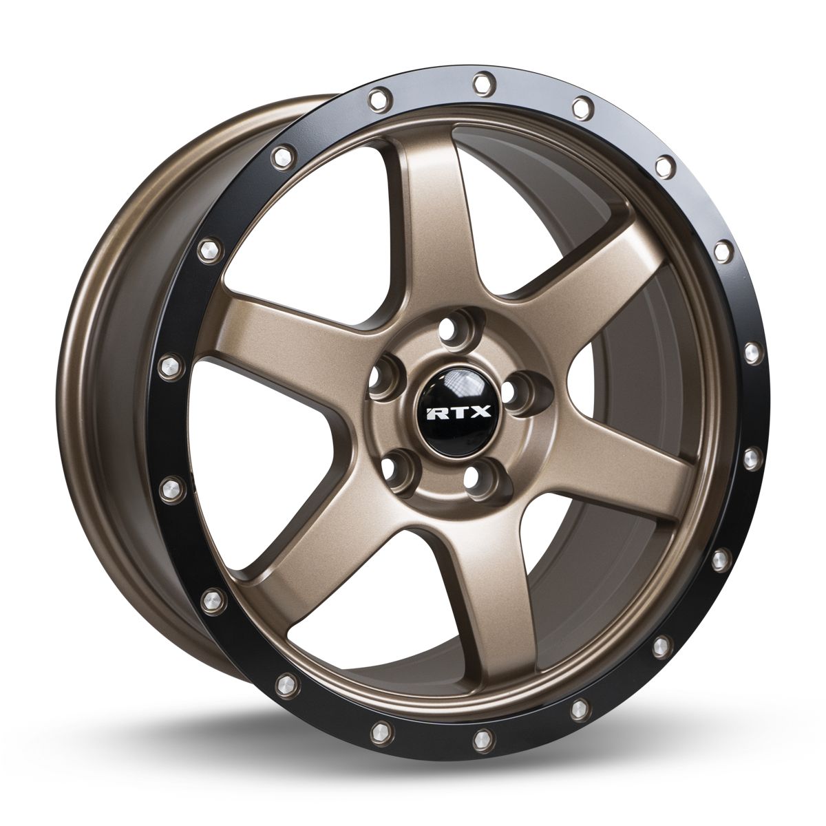 Dakar • Satin Bronze Black Edge Lip • 17x8 5x108 ET35 CB63.4