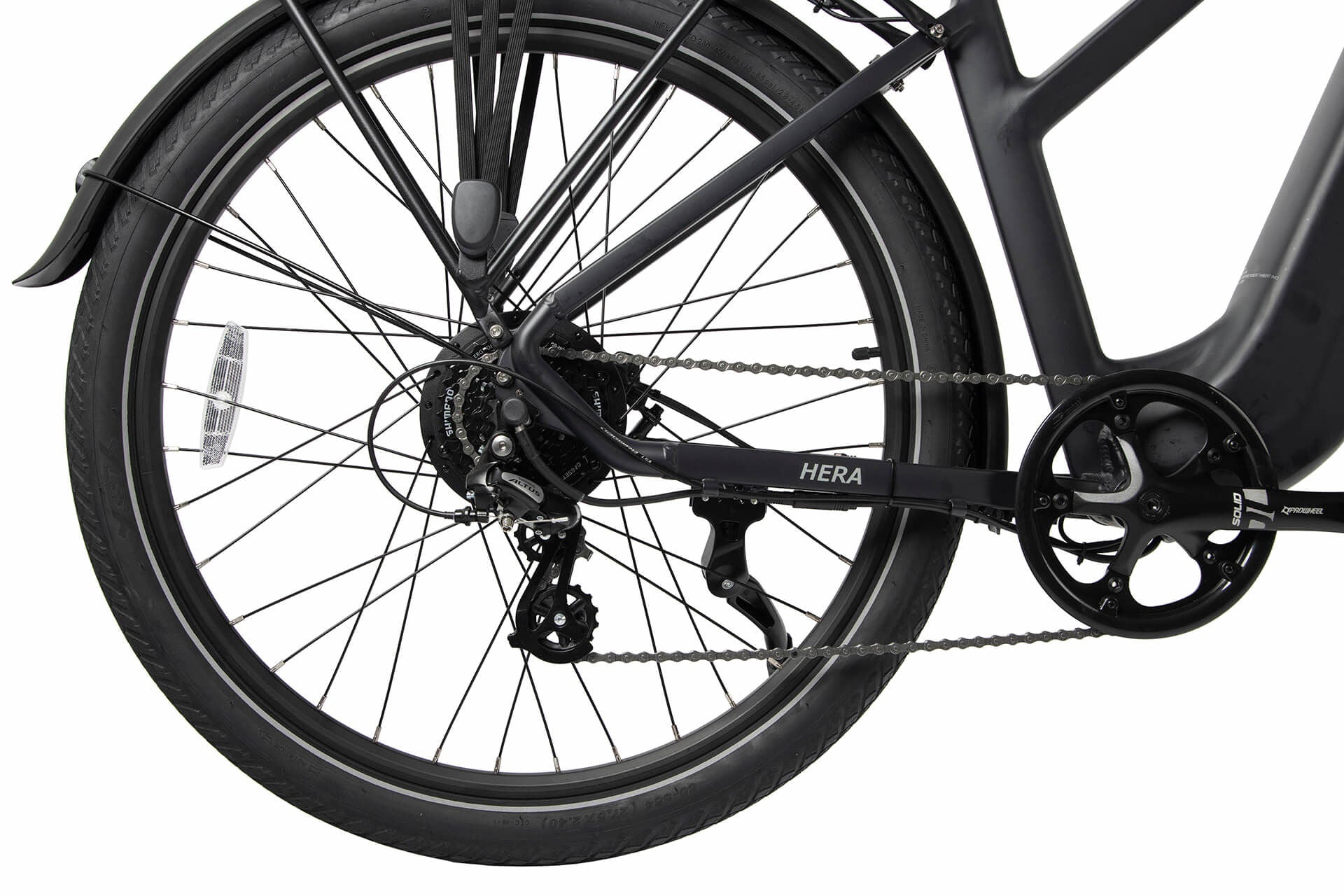 Electric city bike 500w black