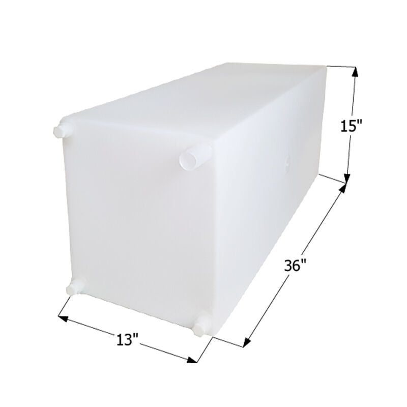 Icon Technologies 12727 - RV Fresh Water Tank, WT2463 36X15X13 30GAL W/1/2 FITTING