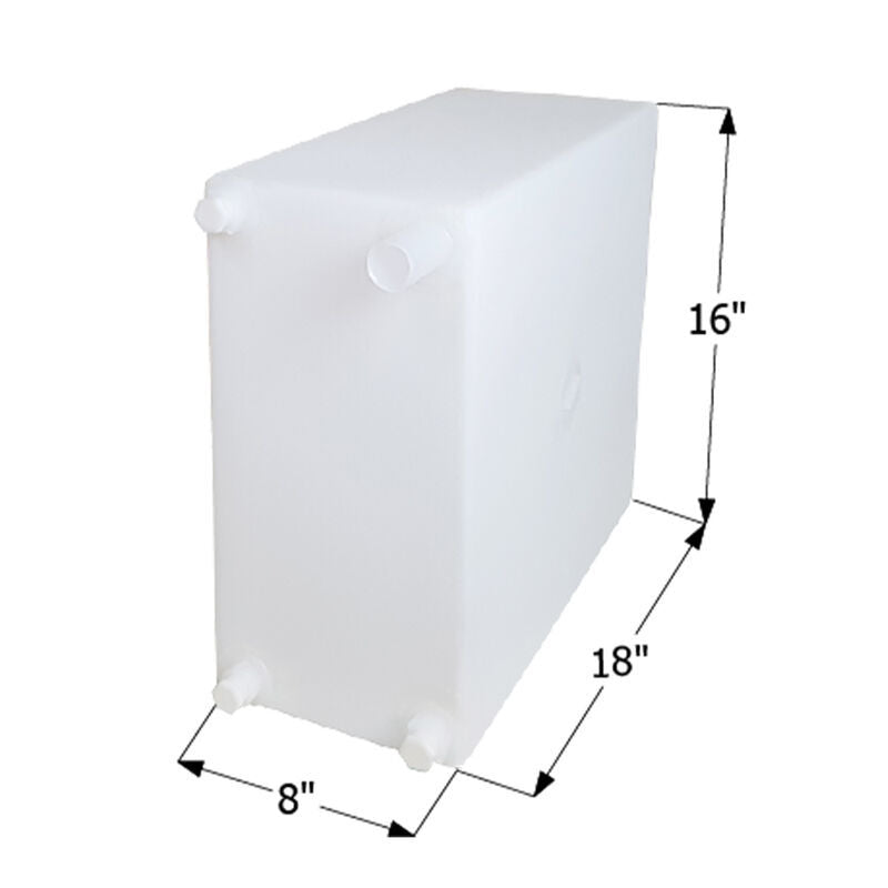 Icon Technologies 12729 - RV Fresh Water Tank, WT2465, 18X16X8, 10 GAL  W/ 1/2 FITTING