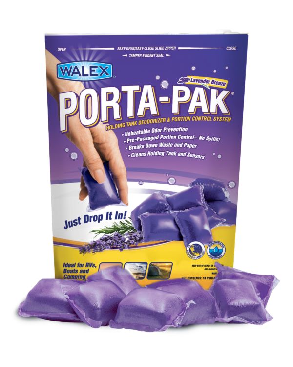 Walex PPRV10LAVCA - Porta-Pak® RV Holding Tank Treatment - Lavender Breeze - 10 per pack