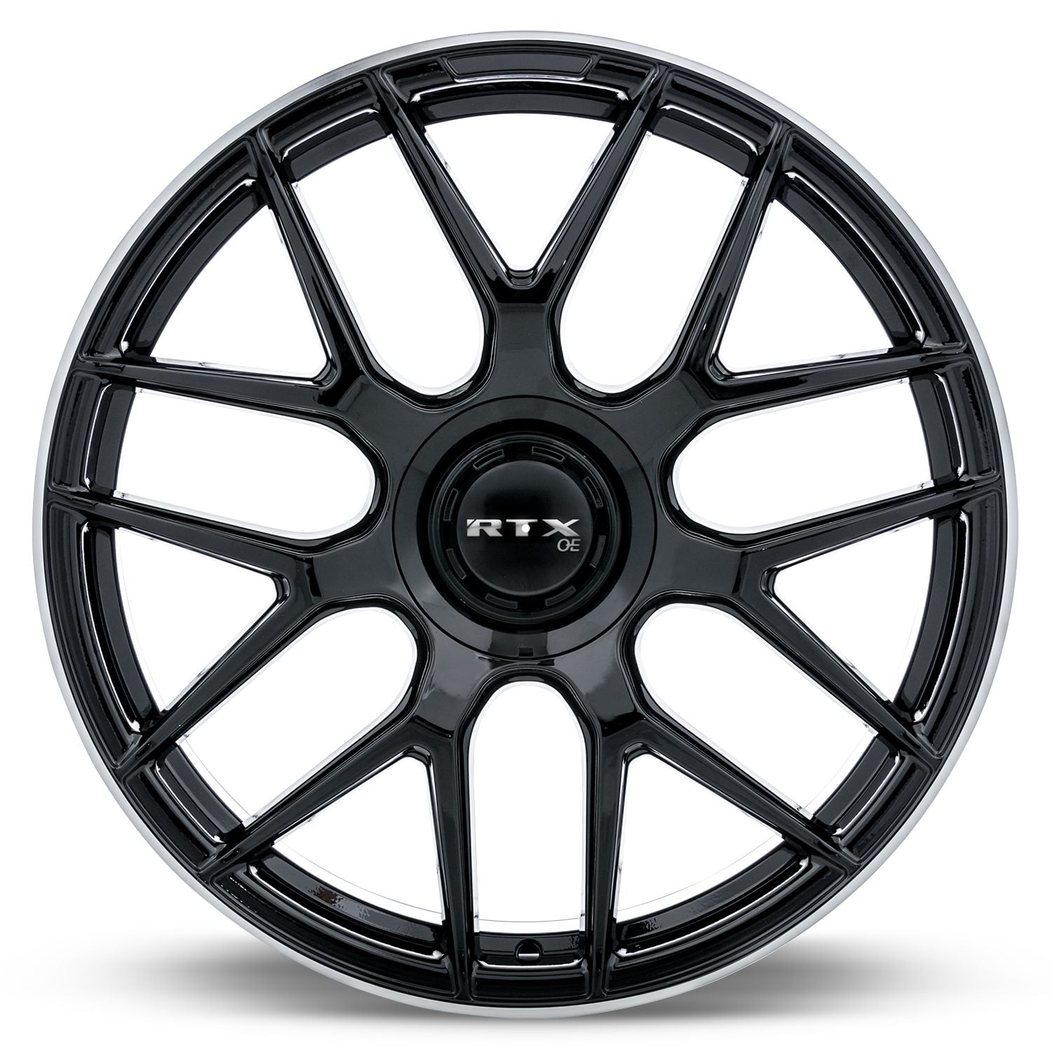 Leonburg • Gloss Black with Machined Edge • 20x8.5 5x112 ET38 CB66.6