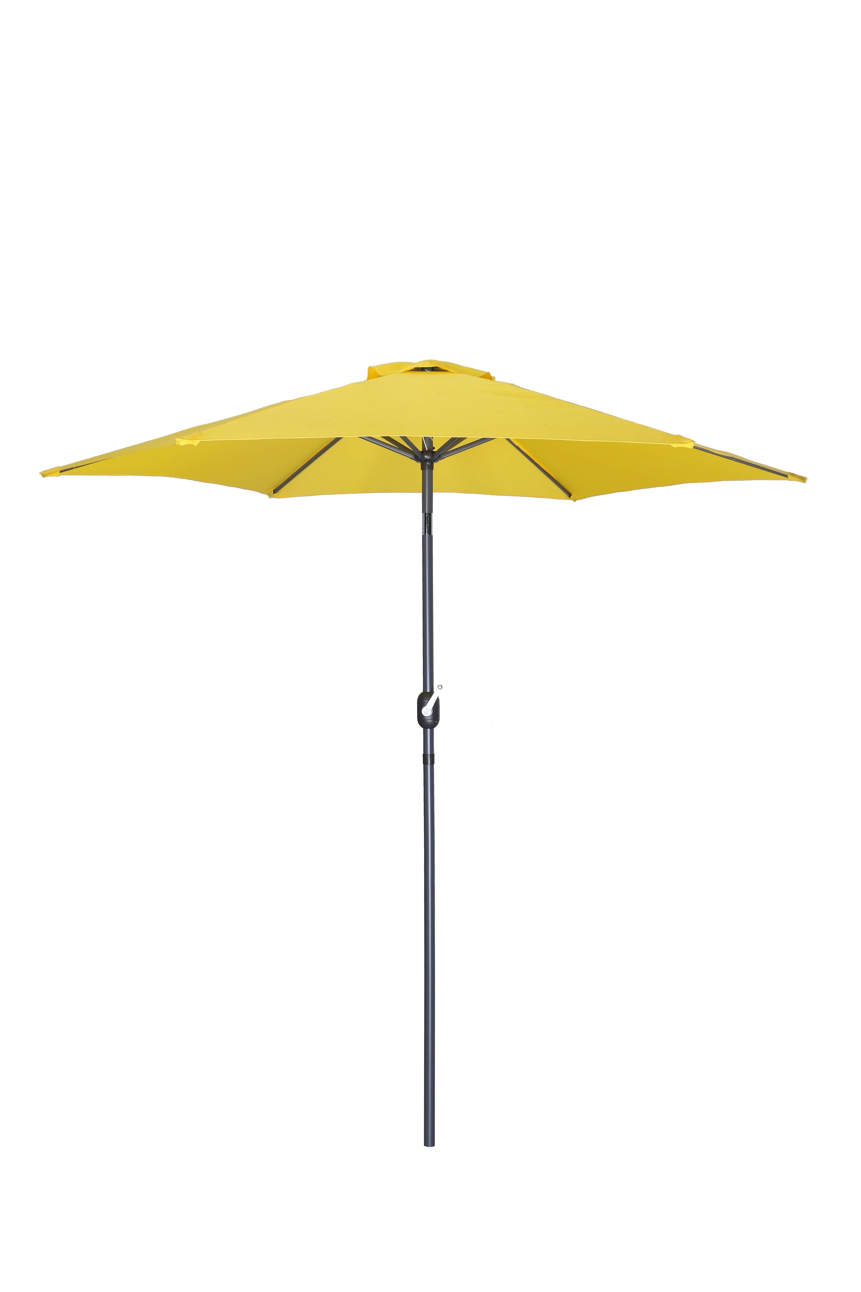 9' Tilting Market Umbrella (Cover Include) in UV-Protected Polyester - Yellow