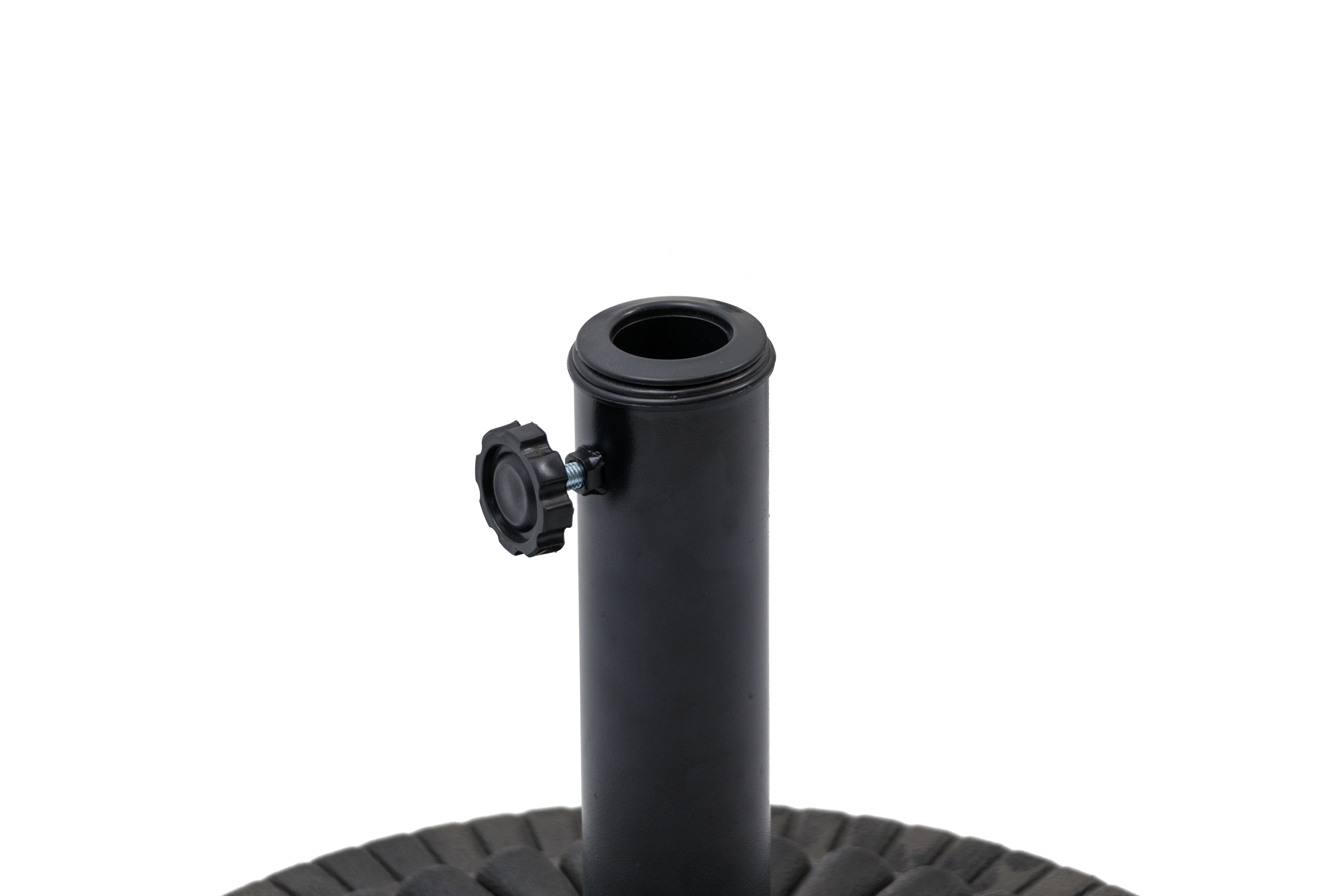 Market Umbrella Base in Black Resin