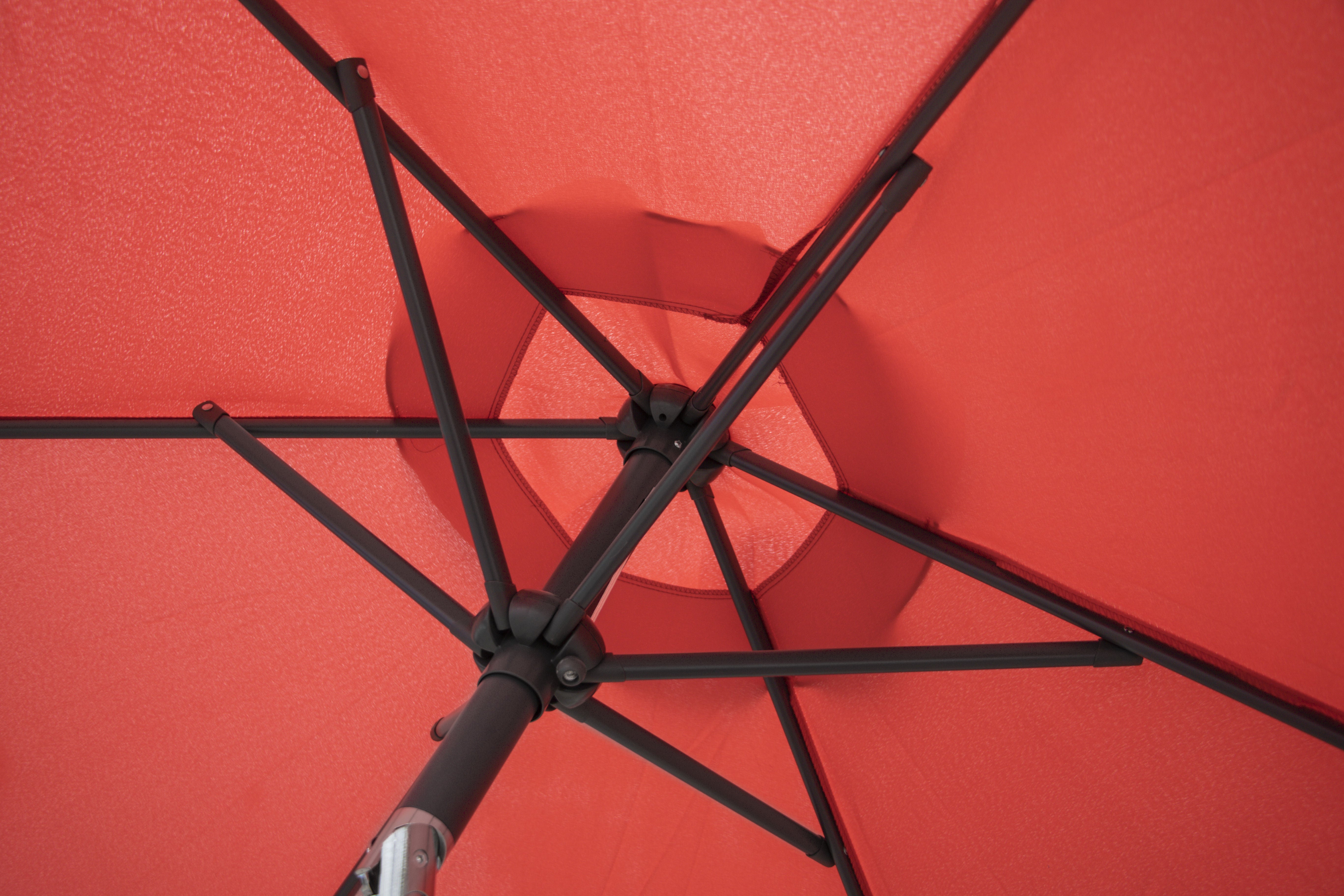 7' Tilting market umbrella, without base, cover included RED