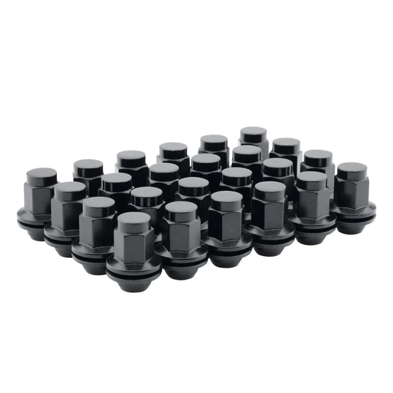 Ceco CD5309DLBK-24 - (24) Black Zinc OEM Style Toyota Shank Nuts 14x1.5 47 mm Hex 22mm