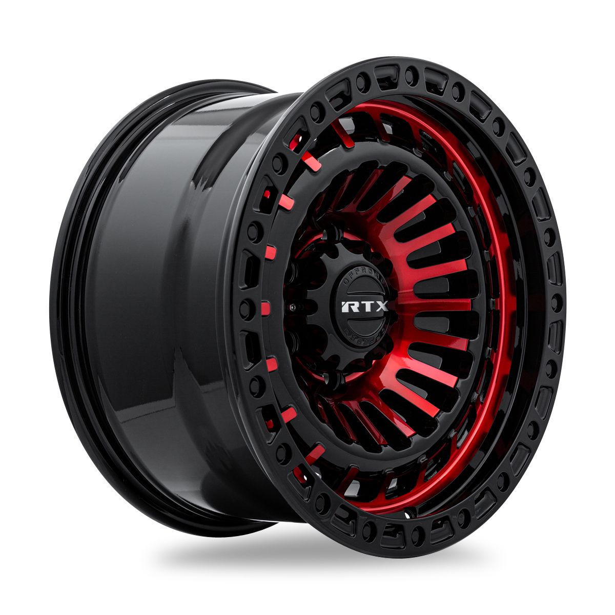 Moab • Gloss Black Machined Red • 17x9 6x139.7 ET0 CB106.1