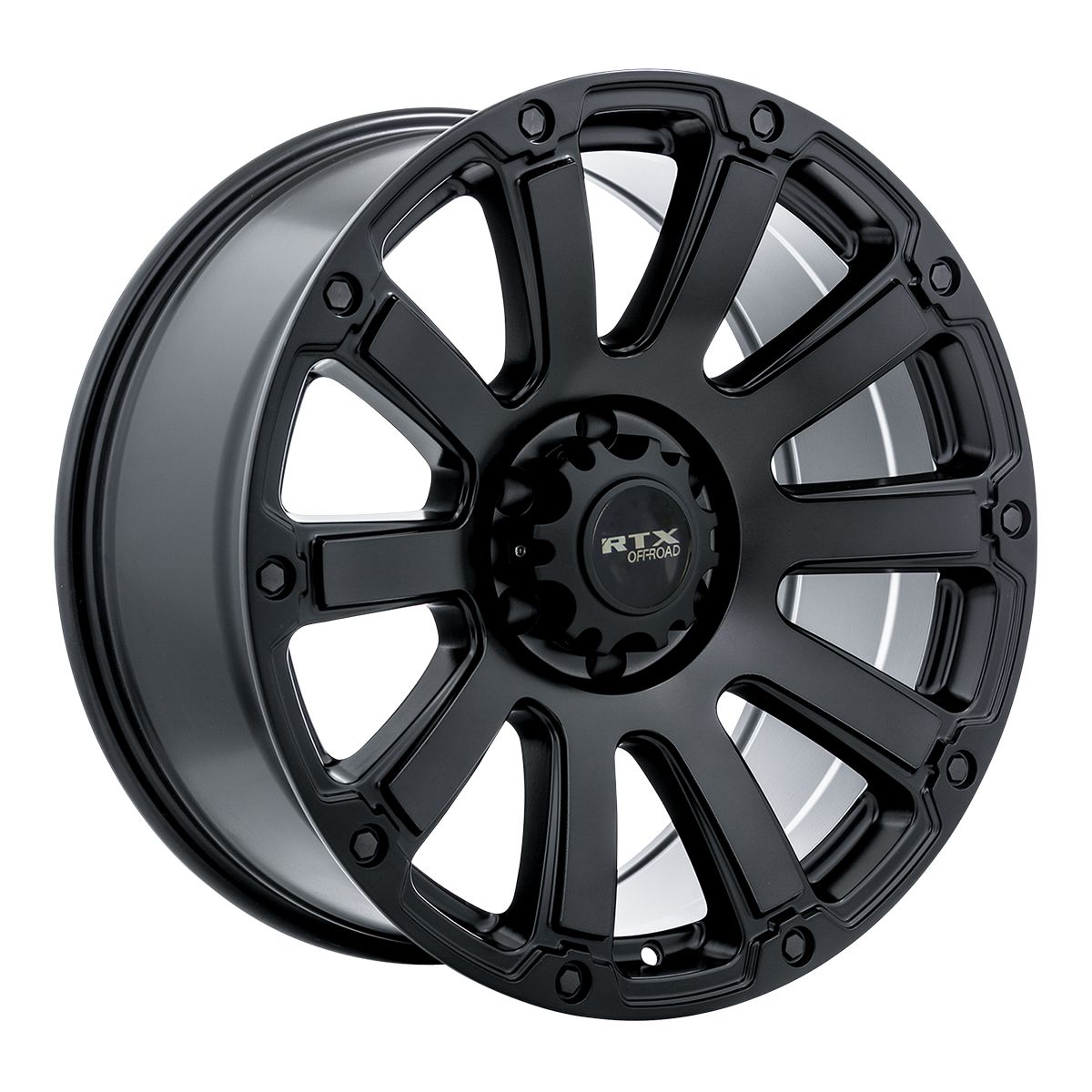 Panzer • Satin Black Machined Dark Grey • 17x9 5x127 ET0 CB71.5