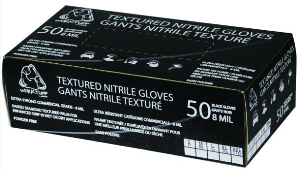 Worktuff 792458DL - Nitril 8MIL Disposable Gloves Powder Free (box of 50)