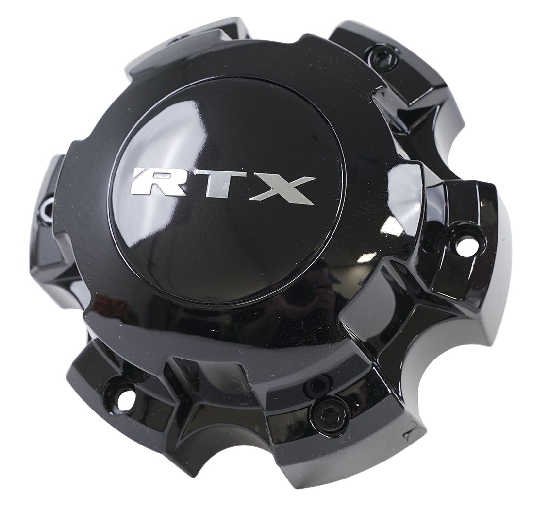 RTX 5905L135BB1RT - Center Cap Gloss Black w/Black Logo w/RTX.Chrome 6H Screw M5L35