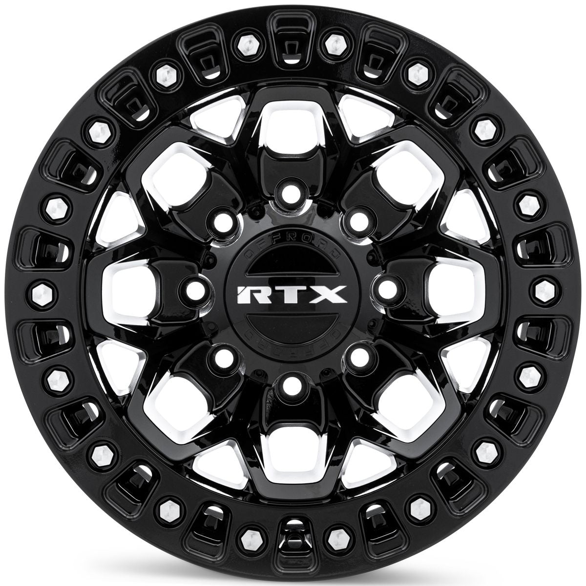 RTX® (Offroad) • 083196 • Zion • Gloss Black Milled Rivets • 20x9 8x170 ET20 CB125